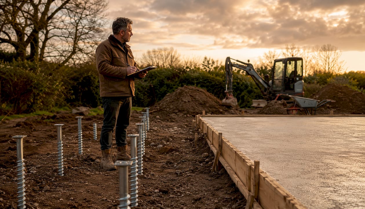Ground Screws vs Concrete: UK Foundation Guide 2026