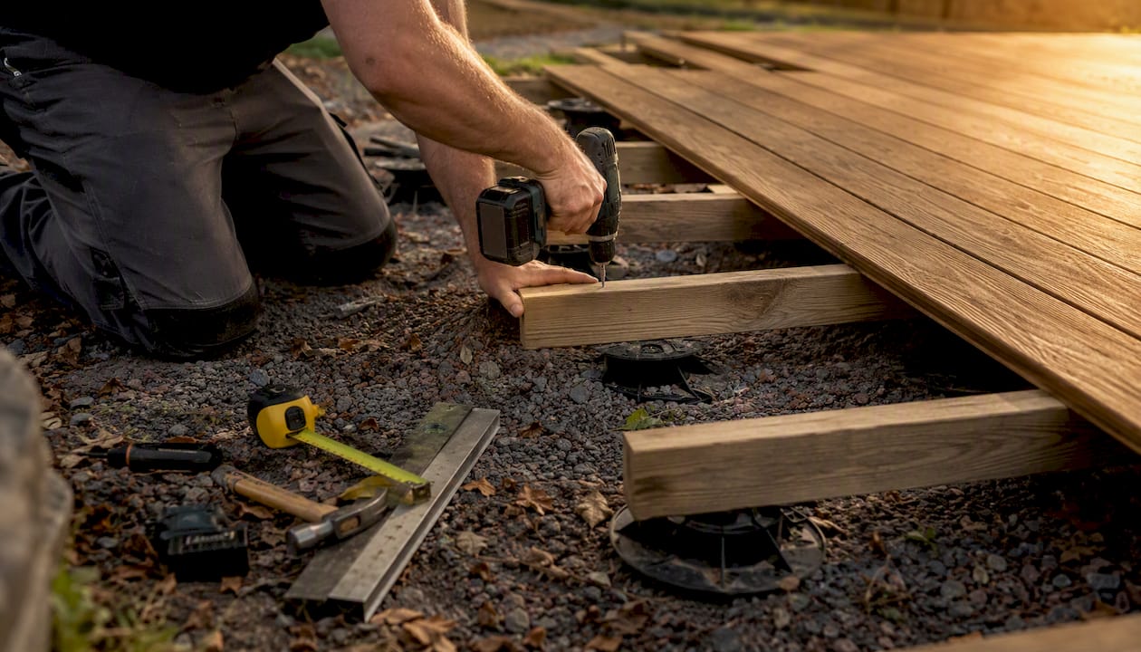 Decking for sloped gardens: design and installation guide