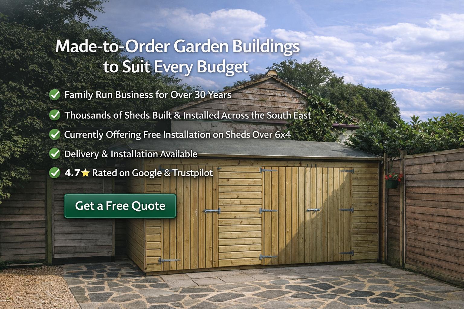 Garden Sheds in Kent, South East & London